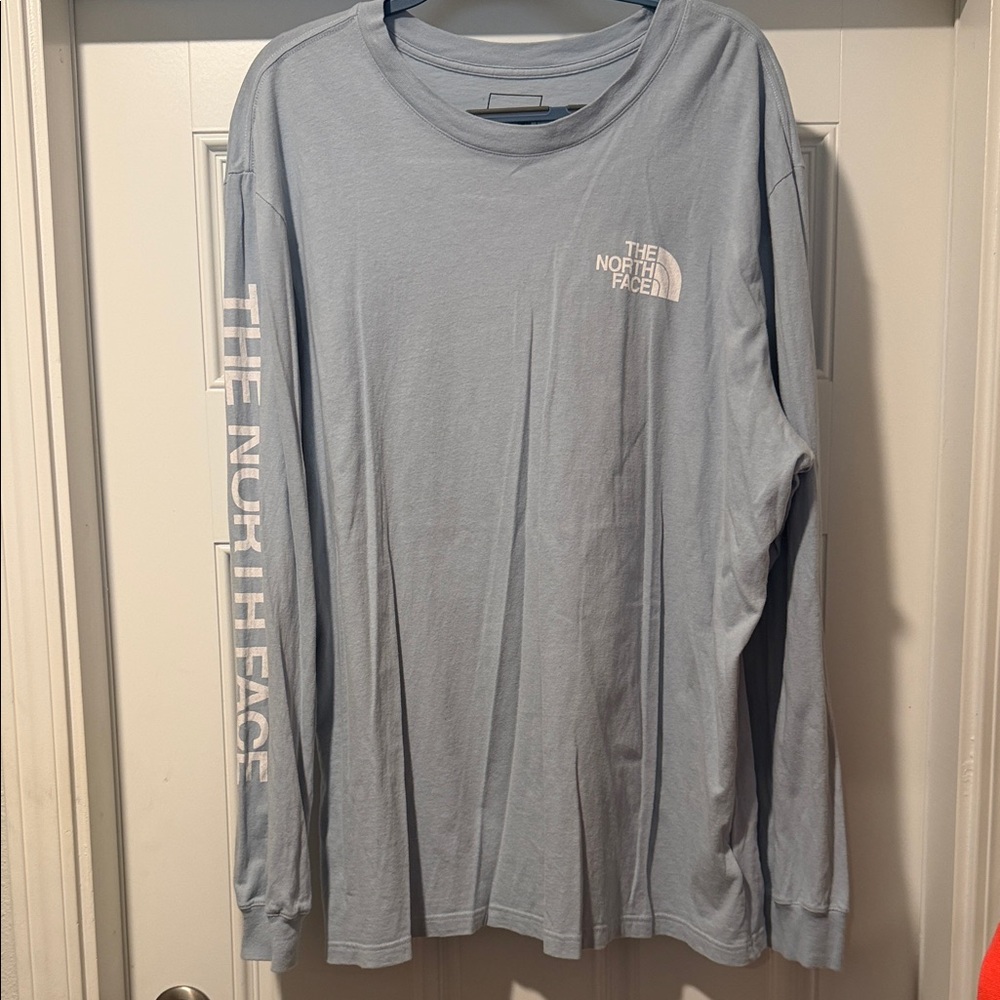 The North Face Men’s Long Sleeve Logo Tee - Pale Blue